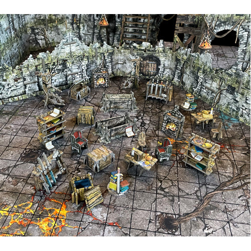 Battle Systems Dungeon Furniture Terrain Set
