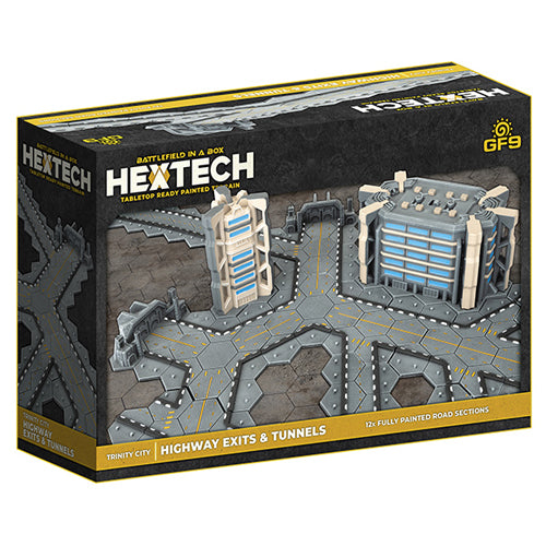 Battlefield in a Box: Hextech Terrain- Wave 9- Trinity City- Highway Exits and Tunnels (x12)
