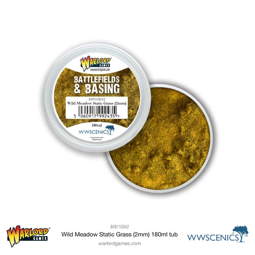 Battlefields & Basing: Wild Meadow 2mm Static Grass (180ml)