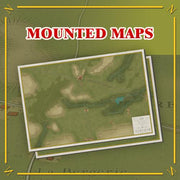 Battles Of Napoleon Volume II: Quatre Bras 1815 / Wartenburg 1813 Mounted Map