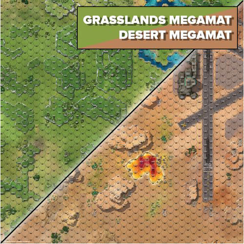 Battletech Battlefield Mega Mat: Desert / Grasslands