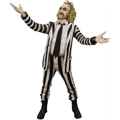 Beetlejuice (1988) ¼ Scale Action Figure With Sound - Striped Suit Beetlejuice