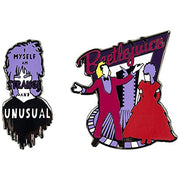 Beetlejuice Enamel Pin Badge Set