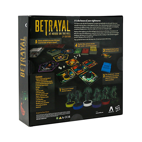 Betrayal at House on the Hill 3rd Edition Back