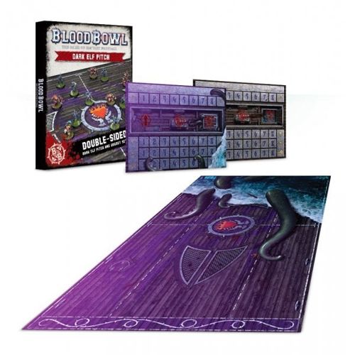 Blood Bowl Dark Elf Pitch & Dugouts