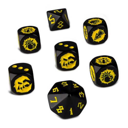 Blood Bowl Goblin Team Dice Set