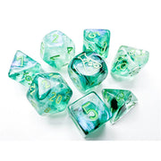 Borealis Polyhedral Kelp/light green Luminary™ 7-Die Set (with bonus die)