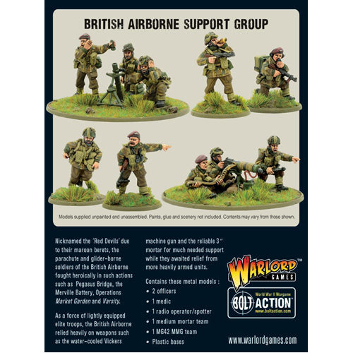 British Airborne Support Group (HQ, Mortar & MMG)