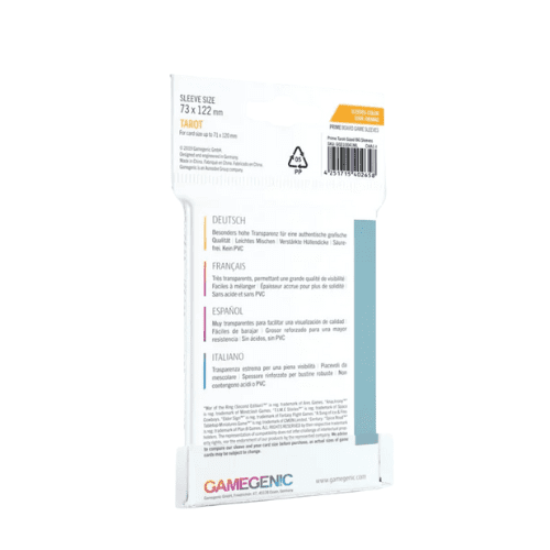 Gamegenic - Prime Tarot-Sized Sleeves 73 x 122 mm (50)