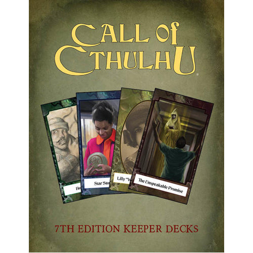 Call of Cthulhu RPG 7th Edition: 4 Keeper Decks