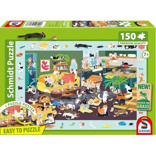 Capering Cats Puzzle - 150 Pieces
