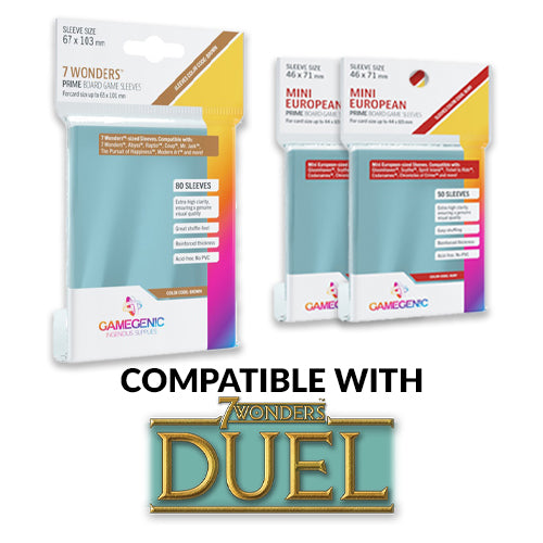 Card Sleeve Bundle for 7 Wonders Duel