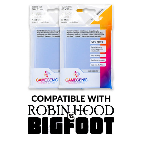 Card Sleeve Bundle for Unmatched Robin Hood vs Bigfoot