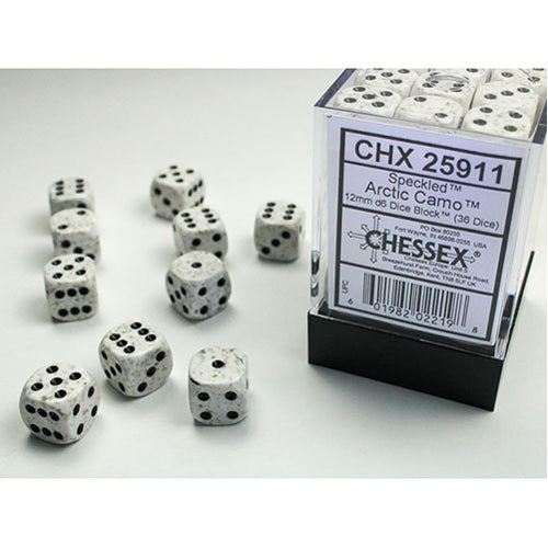 Chessex - 12mm D6 Dice Block - Arctic Camo