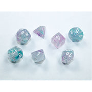 Chessex - Mini Nebula Polyhedral 7 Die Set - Wisteria White