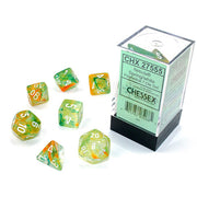 Chessex - Nebula Polyhedral 7 Dice Set - Luminary Spring White