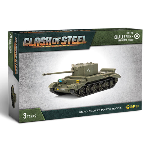 Clash of Steel - Challenger Armoured Troop (x3 Plastic)
