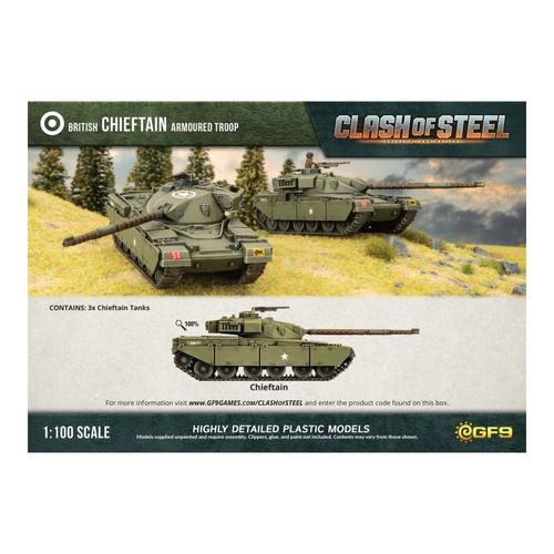 Clash of Steel: Chieftain Armoured Troop (x3 Plastic)