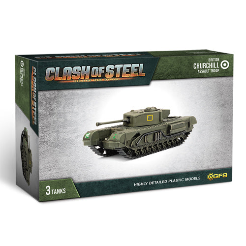 Clash of Steel - Churchill Assault Troop (x3 Plastic)