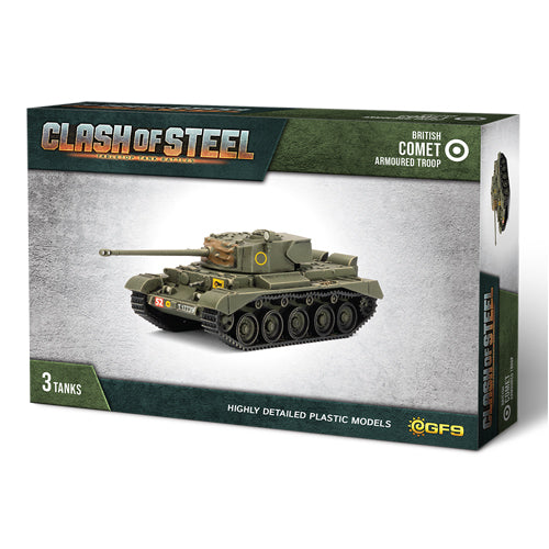 Clash of Steel - Comet Armoured Troop (x3 Plastic)