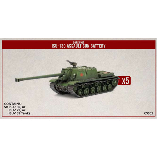 Clash of Steel - ISU-130 Assault Gun Battery (x5 Plastic)