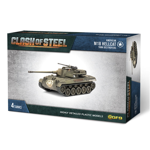 Clash of Steel - M18 Hellcat Tank Destroyers (x4 Plastic)