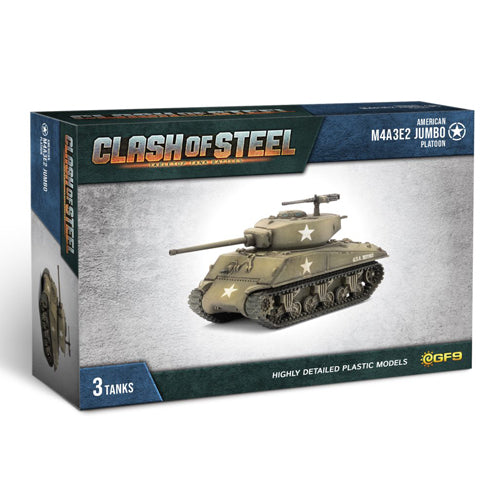 Clash of Steel - M4A3E2 Jumbo Tank Platoon (x3 Plastic)