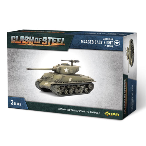 Clash of Steel - M4A3E8 Easy Eight Tank Platoon (x3 Plastic)