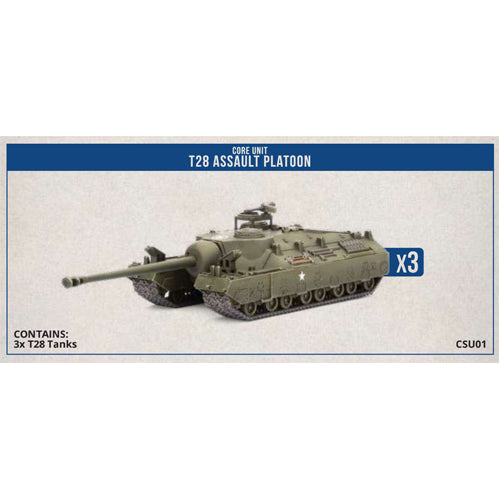 Clash of Steel - T28 Assault Tank Platoon (x3 Plastic)