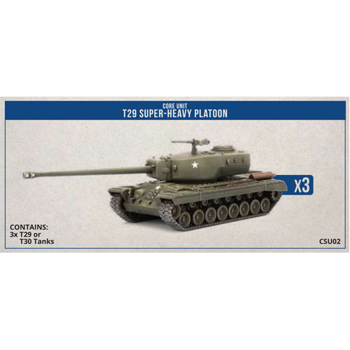 Clash of Steel - T29 Super-Heavy Tank Platoon (x3 Plastic)
