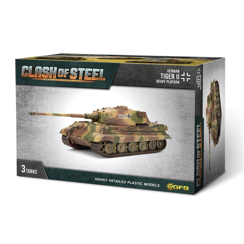 Clash of Steel - Tiger II Heavy Tank Platoon (x3 Plastic)
