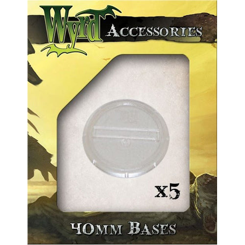 Clear 40mm Translucent Bases - 5 Pack