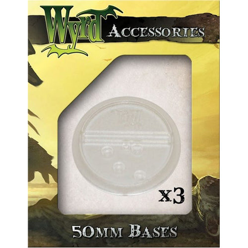 Clear 50mm Translucent Bases - 3 Pack