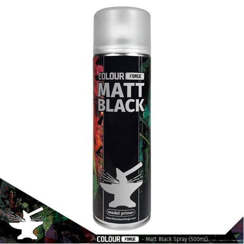 Colour Forge Matt Black Spray (500ml)