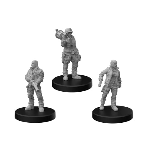 Cyberpunk Red Miniatures: Combat Zoners A (Heavies)