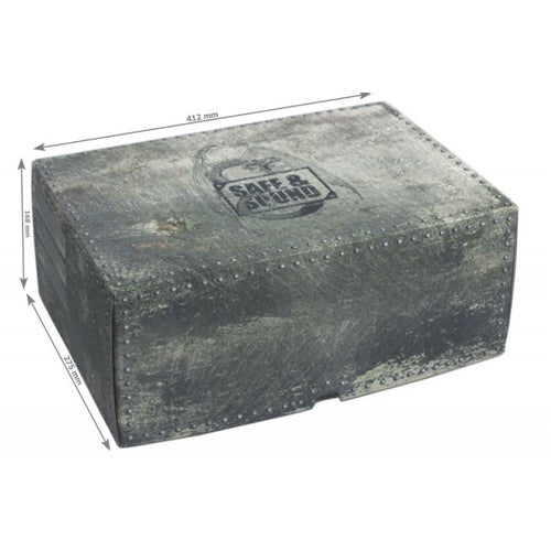 Combi BOX with 100mm deep raster foam tray and foam tray for 32 miniatures on 40mm bases