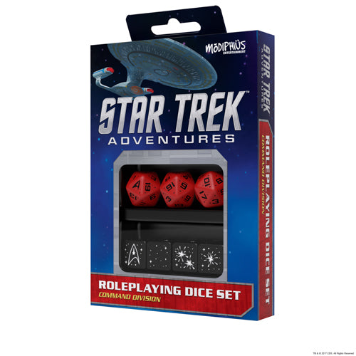 Command Red Custom Dice: Star Trek Adventures Accessories
