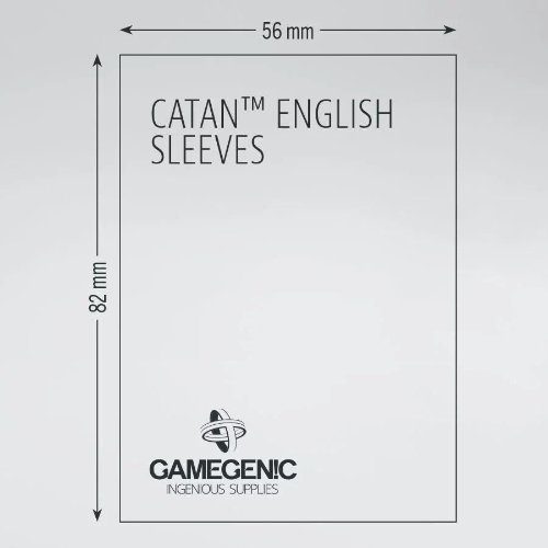 Gamegenic - Matte Catan Sized Sleeves (50) - 56 x 82 mm