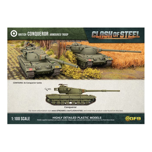 Conqueror Heavy Tank Troop (x3 Plastic)