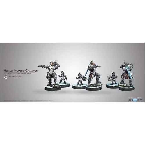 Corvus Belli: Infinity - Hector; Homerid Champion (Heavy Pistol; EXP CCW)