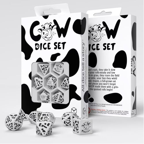 Cow Dice Set MOOzilla