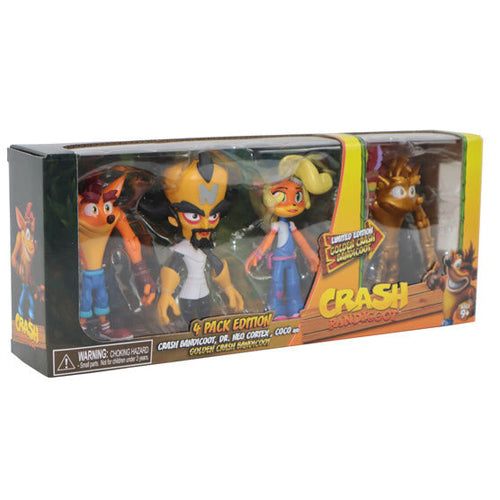 Crash Bandicoot - 4.5" Action Figures 4 Pack