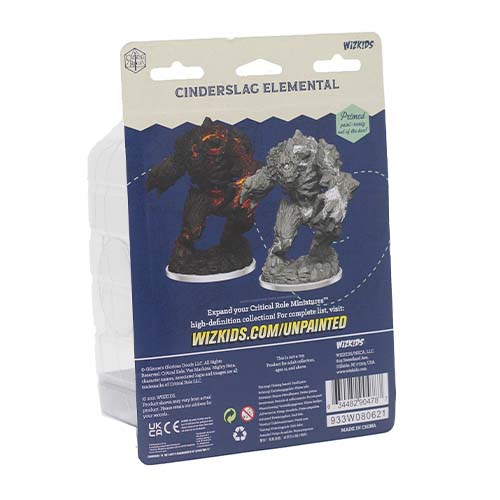 Critical Role Unpainted Miniatures: Cinderslag Elemental (Wave 2) Back