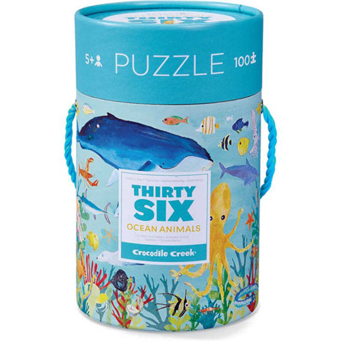 Crocodile Creek 100-piece Puzzle: 36 Ocean Animals
