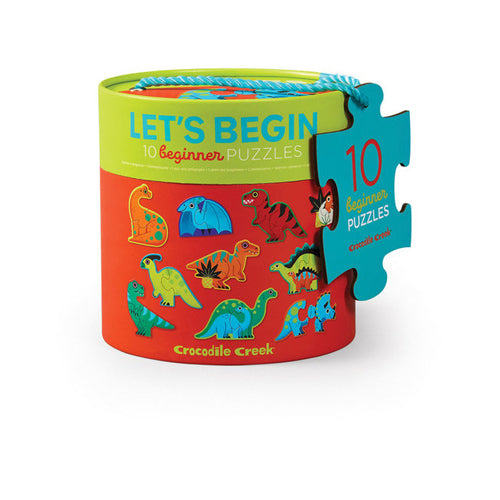 Crocodile Creek 2-piece Let's Begin Puzzle: Dinosaurs