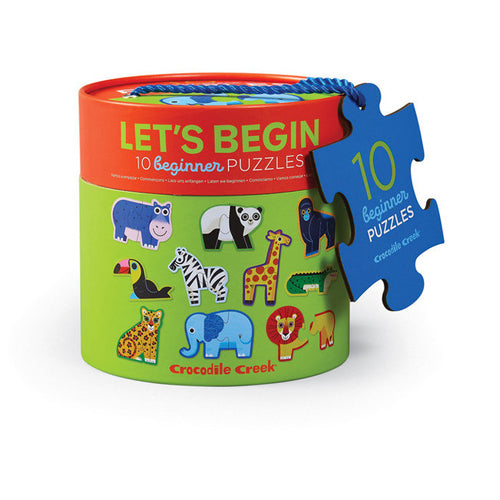 Crocodile Creek 2-piece Let's Begin Puzzle: Jungle