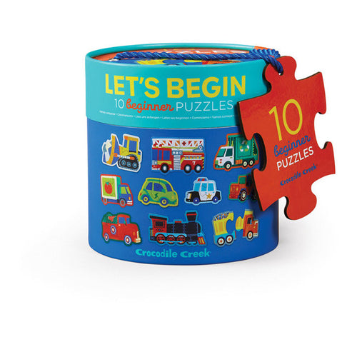 Crocodile Creek 2-piece Let's Begin Puzzle: Vehicles