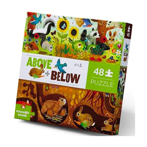 Crocodile Creek 48 pieces Above & Below: Backyard