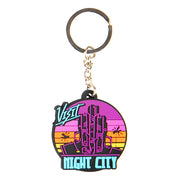 Cyberpunk 2077 Visit Night City PVC Keychain