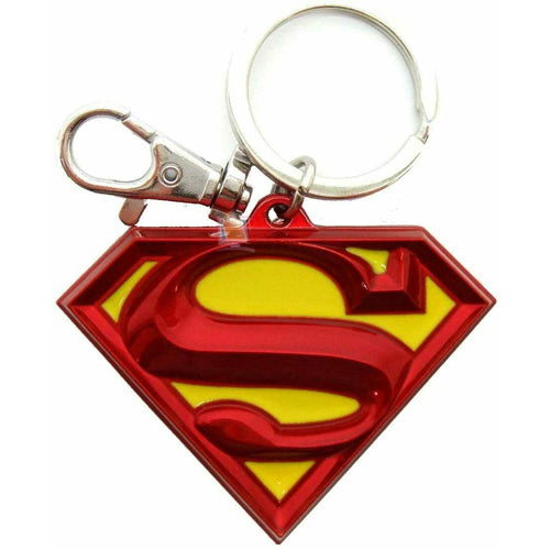 DC Comics Pewter Keyring Superman Logo Coloured